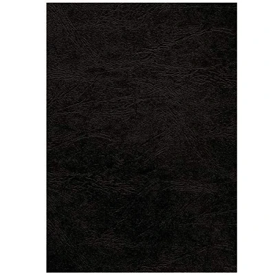 Abbildung von Fellowes Präsentationsdeckblätter Delta (Lederstruktur), 250g/m², schwarz