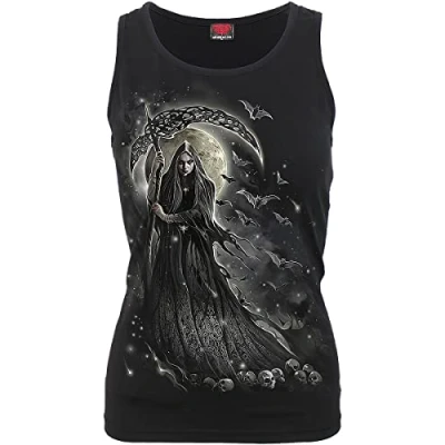 Abbildung von Spiral Bleeding Heart Razor Back Top Schwarz XL