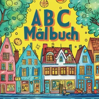 Abbildung von Mein ABC Malbuch der Gebäude: Von Aphotheke bis Zeche interssante Gebäude entdecken, ausmalen &amp; spielerisch das lernen für Kinder ab 4 Jahren