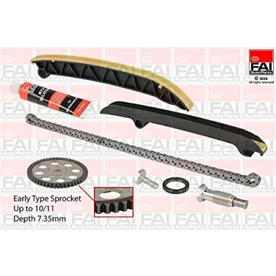 Abbildung von FAI AutoParts TCK208 Steuerkettensatz mit Dichtungen, Zahnrädern Simplex, Kette geräuscharm VOLKSWAGEN: Golf 6, Plus / Crossgolf