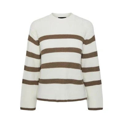 Abbildung von Pieces Pcsabina LS NOOS Strickpullover, Damen, Größe: Large, Cloud dancer