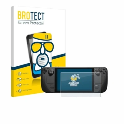 Abbildung von BROTECT Entspiegelungs Schutzglas für Valve Steam Deck/OLED Schutz Folie Panzerfolie Glas Matt [Extrem Kratzfest 9H, Anti Reflex, Fingerprint]