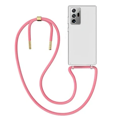 Abbildung von MyGadget Handykette für Samsung Galaxy Note 20 [ Hülle mit Band abnehmbar &amp; verstellbar ] Handyhülle Handyband zum Umhängen Schnur Case Schutzhülle Rosa