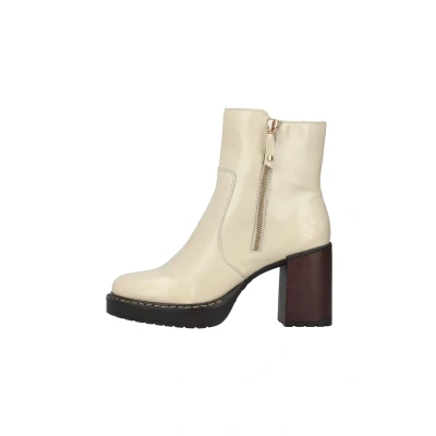 Abbildung von Rieker Plateaustiefelette, Damen, Größe: 41, Beige Schuhe