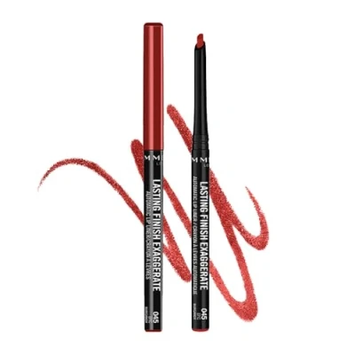 Abbildung von Rimmel Lasting Finish Exaggerate Automatic Lipliner 045 Epic Burgundy
