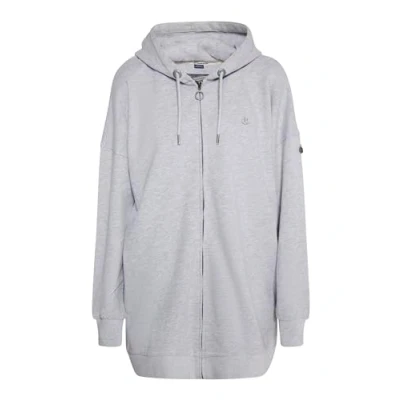 Abbildung von TEYLON Damen Lange Sweat Kapuzenjacke 37828798 TE01, GRAU Melange, L