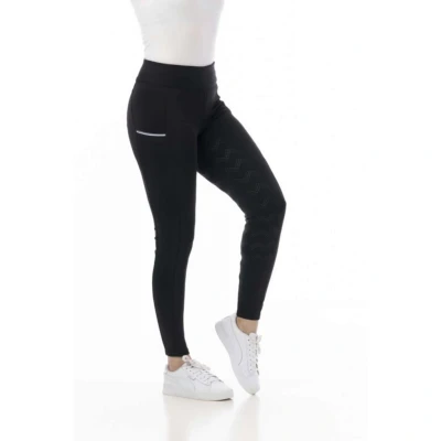 Abbildung von Riding World Reitleggings Agadir Damen Schwarz 36
