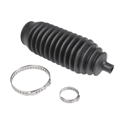 Abbildung von BLUE PRINT ADC481503 Lenkmanschette Gummi Vorderachse links, rechts mit Schellen MITSUBISHI: COLT 5, 4, Pajero Pinin