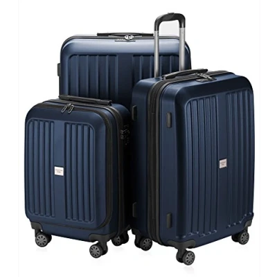 Abbildung von Hauptstadtkoffer x Berg Koffer Set Trolley Hartschale, TSA, 55 65 75 cm, 257 Liter, Dunkelblau matt