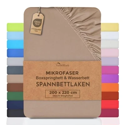 Abbildung von NatureMark Waschhandschuh Waschhandschuhe 500 gsm (10er Set), 100% Baumwolle (10 St), Premium Frottier Waschhandschuhe, 15x21cm, Navy blau