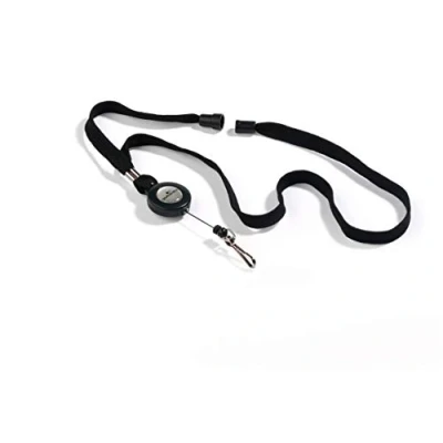 Abbildung von Durable Halsband mit Sicherheitsverschluss und ausziehbarem Federhaken, 10 Stück, schwarz, 822301