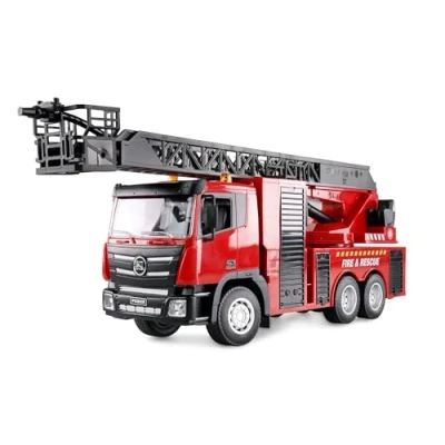 Abbildung von Amewi RC Traktor Feuerwehr Drehleiter 1:18 Funktionsmodell Einsatzfahrzeug