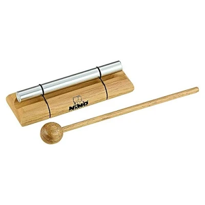 Abbildung von Nino Percussion Energy Chimes Musikinstrument Klein inklusive Schlägel für Kinder ab 3 Jahren Holz und Aluminium, Natur (NINO579S)