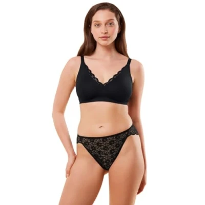 Abbildung von Triumph Amourette N01 Triangel BH, Damen, Größe: 100D, Black