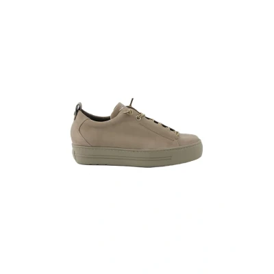 Abbildung von Paul Green Damen, Frauen Low Top Sneaker,straßenschuhe,Strassenschuhe,Sportschuhe,Freizeitschuhe,schnürschuhe,schnürer,Beige (Nubuk/Taupe),40 EU / 6.5 UK