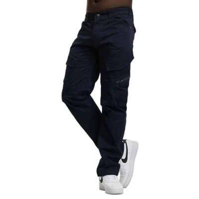 Abbildung von Brandit Adven SLIM FIT Cargohose, Herren, Größe: XL, Navy