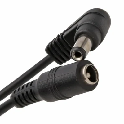 Abbildung von 5,5 x 2,1 mm Rechts abgewinkelt DC Strom Männlich Weiblich Videoüberwachung CCTV Verlängerung Kabel 5 m [5 Meter/5m]