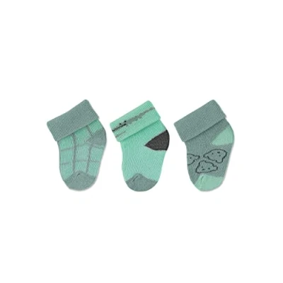 Abbildung von Sterntaler Baby Jungen Socken Erstlingssocken 3er Pack Krokodil Baby, Babysöckchen, Babysocken aus Baumwolle grün,