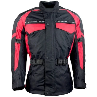 Abbildung von Roleff Racewear Gr. M Motorradjacke Reno RO 7033, Schwarz/Rot, Größe XS