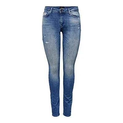 Abbildung von ONLY Damen Onlshape Life Reg Skinny Dnm Rea540 Noos Jeans, Medium Blue Denim, 33W / 32L EU