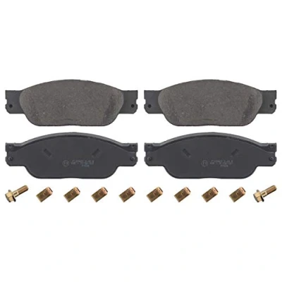 Abbildung von FEBI BILSTEIN 116088 Bremsbelagsatz Vorderachse mit Befestigungsmaterial Anbaumaterial JAGUAR: S Type