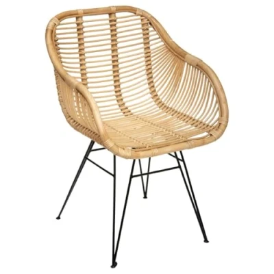 Abbildung von Atmosphera Sessel Koeta Metall &amp; Rattan Beige