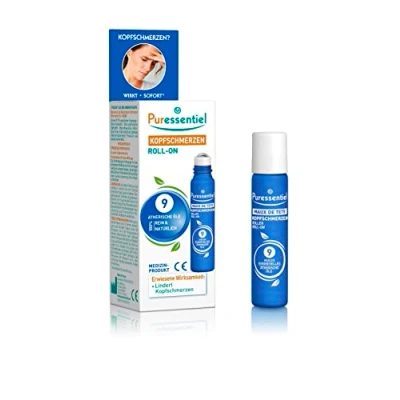 Abbildung von Puressentiel Alltagsbeschwerden Kopfschmerzen Roll on mit 9 ätherischen Ölen schmerzlindernd 5 ml
