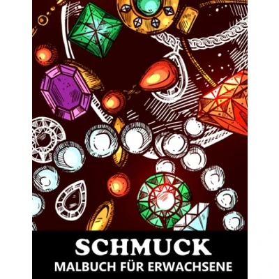Abbildung von Schmuck Malbuch für Erwachsene: Mode Designs Stressbewältigung und Entspannung Ausmalbuch Mädchen Frauen Tolles Geschenk Weihnachten