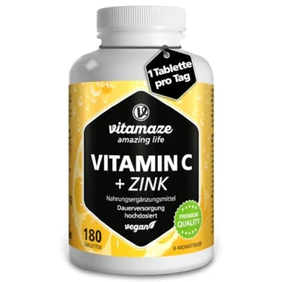 Abbildung von Vitamaze VITAMIN C1000 mg hochdosiert+Zink vegan