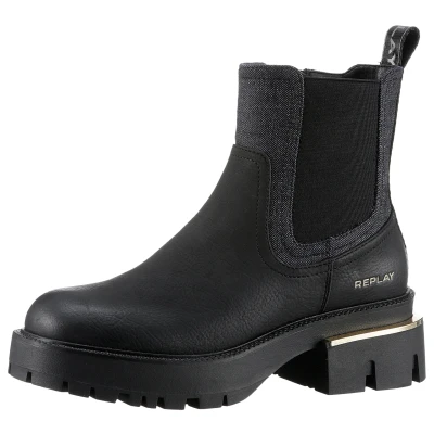 Abbildung von Replay Chelseaboots &quot;CHELSEA&quot;, Schlupfstiefel, Plateaustiefel mit Anziehlasche, zum Schlupfen