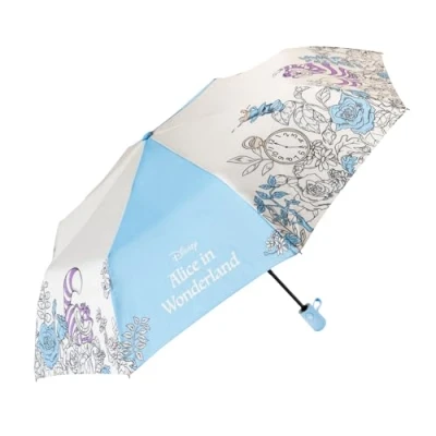 Abbildung von Grupo Erik Taschen Regenschirm Automatik Disney Alice im Wunderland Klein Kinder und Erwachsene Taschenschirm Offizieller Merch