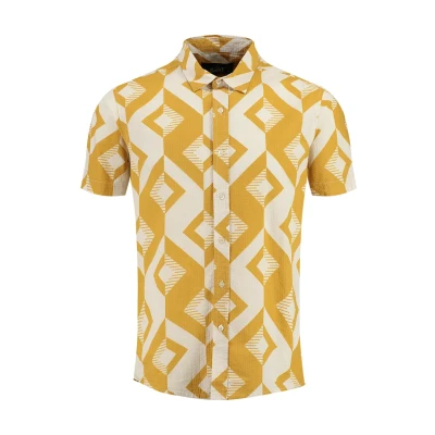 Abbildung von Key Largo Track Patterned Hemd, Herren, Größe: Medium, Dark sand