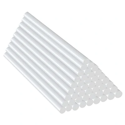 Abbildung von 200 Stück Klebestick Ø 7 mm x 100 mm, Mini Klebesticks, Durchsichtig Heißklebestifte, Standard Klebesticks für Gängige Hießklebepistole, Heißklebesticks Heimwerken Reparieren Dekorieren