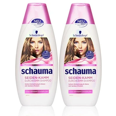Abbildung von Schauma Seiden Kamm Durchkämm Shampoo, 2er Pack (2 x 400 ml)