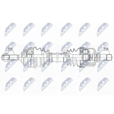 Abbildung von Antriebswelle NTY NPW CT 137