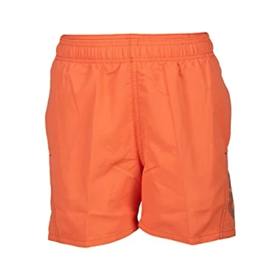 Abbildung von Arena Fundamentals Logo Junior Boxer R Jungen Strand und Pool Boxershorts, Badehose aus weichem, recyceltem schnell trocknendem Material, Boxershorts mit Netz Innenslip