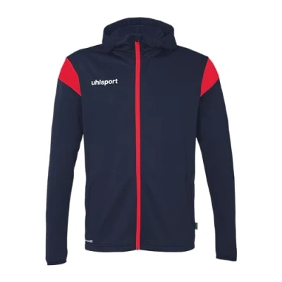 Abbildung von uhlsport Unisex Squad 27 Track Hood Sport Jacke, Marine/Rot, XL EU