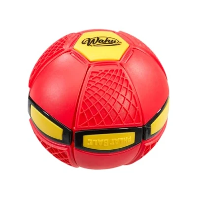 Abbildung von Wahu PHLAT Ball Junior Rot Mini Faltbare Wurfscheibe Outdoor Spiele für Kinder ab 5 Jahren Innovative 10,2cm, Frisbee 15,2cm 2+ Spieler Reiseversion