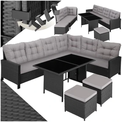 Abbildung von tectake Loungeset Barletta, (Set, 6 tlg), individuell kombinierbar