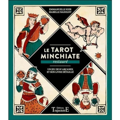 Abbildung von Le Tarot Minchiate restauré Un jeu de 97 arcanes et son livre détaillé Coffret