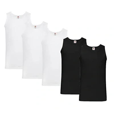 Abbildung von Fruit of the Loom Herren Unterhemd (5erPack) (XL, 3xWeiss 2xSchwarz + 1 HL Kauf Notizblock)