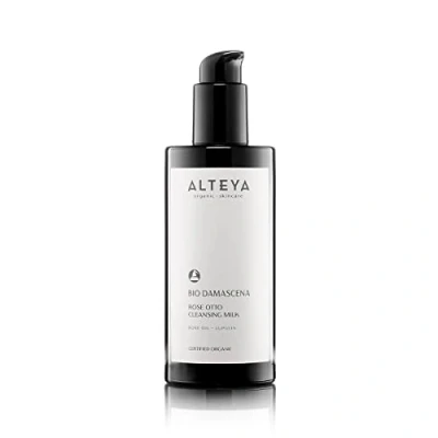 Abbildung von Alteya Bio Reinigungsmilch 200ml NaTrue Organic zertifiziert Rein Natürlich Feuchtigkeitsspendend Beruhigend Reinigend Hautpflege auf der Basis von ätherischem Rosenöl in therapeutischer Qualität