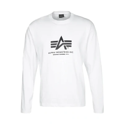 Abbildung von Alpha Industries Basic T LS Longsleeve für Herren White