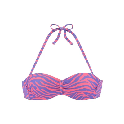 Abbildung von Venice Beach BÜGELBIKINITOP Bikinitop violettkoralle, Damen, Größe: 42xE, Violett koralle