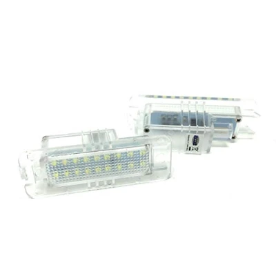 Abbildung von phil trade transparente Led Kennzeichenbeleuchtung kompatibel für Golf 4 5 6 Passat B6 B7 Lupo Polo 9N 6R