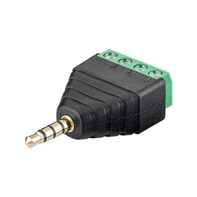 Abbildung von 10er Pack Terminal Block 4 pin &gt; Klinke 3,5 mm Stecker (4 Pin, stereo) Schraubbefestigung (931959198)