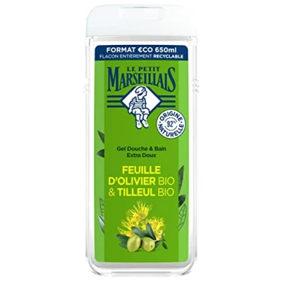 Abbildung von Le Petit Marseillais Dusch &amp; Badgel, extra weich, Olivenblatt Bio Linde, 650 ml