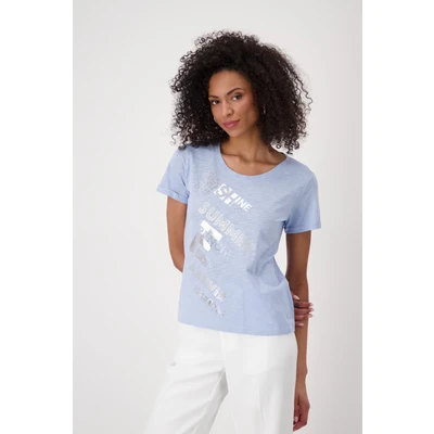 Abbildung von Monari T Shirt &quot;Shirt Basic Schmuckschrift&quot;, Mit Rundhalsausschnitt