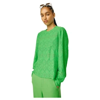 Abbildung von Object Gemustertes Bluse, Damen, Größe: Small, Vibrant green