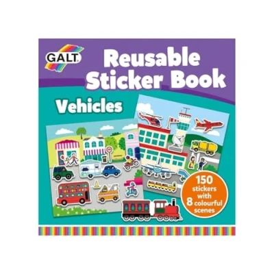 Abbildung von Galt Toys, Reusable Sticker Book Vehicles, Books, Ages 3 Years Plus
